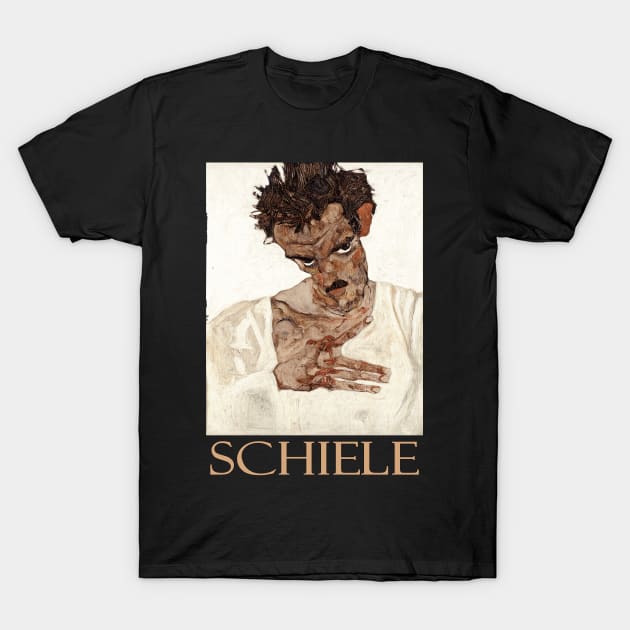 Self Portrait by Egon Schiele T-Shirt by Naves